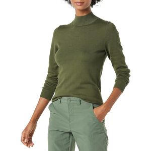 Amazon Essentials Women's Lightweight Roll Neck Long-Sleeve Jumper (Available in Plus Size), Olive, XXL Amazon Essentials Women's Lightweight Roll Neck Long-Sleeve Jumper (Available in Plus Size), Olive, XXL