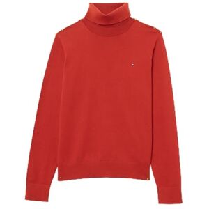 Tommy Hilfiger Women’s Polo Neck Jumper, Red (Dark Magma), XL Tommy Hilfiger Women’s Polo Neck Jumper, Red (Dark Magma), XL