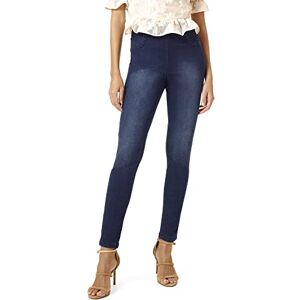 HUE Solid Reversible Denim Legging Deep Blue Wash/Black S HUE Solid Reversible Denim Legging Deep Blue Wash/Black S