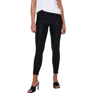 ONLY Women's Onlshine Noos Leggings Pants, Black/AOP:Leo, L ONLY Women's Onlshine Noos Leggings Pants, Black/AOP:Leo, L