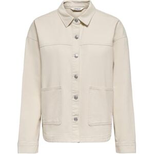 ONLY Women's Onlferbie Ls DNM Shacket Gua Noos, Birch, M ONLY Women's Onlferbie Ls DNM Shacket Gua Noos, Birch, M