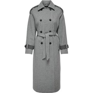 ONLY Women's Onlirma Life Trench Coat OTW Coat, Grey, L, gray, L ONLY Women's Onlirma Life Trench Coat OTW Coat, Grey, L, gray, L