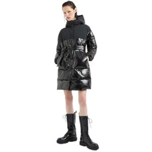 Armani Exchange Women's The Notorius Frank, Sustainable, Crinkle Nylon Insert Caban Coat, black, S Armani Exchange Women's The Notorius Frank, Sustainable, Crinkle Nylon Insert Caban Coat, black, S