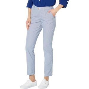 Tommy Hilfiger Women's Hampton Chino Stripe Pants, Blue/White, 16 Tommy Hilfiger Women's Hampton Chino Stripe Pants, Blue/White, 16