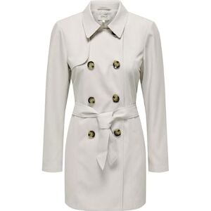 ONLY Womens Onlvalerie Trenchcoat Otw Noos Trench Coat, Moonbeam, S UK ONLY Womens Onlvalerie Trenchcoat Otw Noos Trench Coat, Moonbeam, S UK