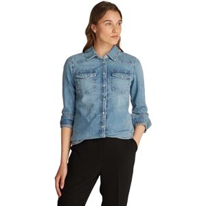 Tommy Hilfiger Women’s Slim Sam Cotton Denim Shirt, Blue (Sam), 12 Tommy Hilfiger Women’s Slim Sam Cotton Denim Shirt, Blue (Sam), 12