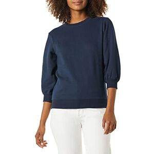 Amazon Essentials Women's French Terry Fleece Sleeve Detail Crewneck Sweatshirt, Navy, X-Small Amazon Essentials Women's French Terry Fleece Sleeve Detail Crewneck Sweatshirt, Navy, X-Small