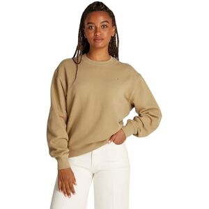Tommy Hilfiger Women's Sweatshirt Without Hood, Beige (Safari Canvas), XXS Tommy Hilfiger Women's Sweatshirt Without Hood, Beige (Safari Canvas), XXS