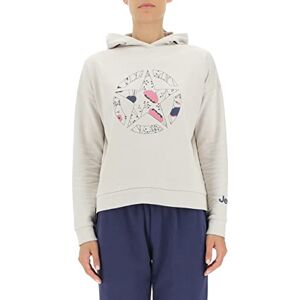 Jeep O102607-J863 J WOMAN HOODED CROPPED SWEATSHIRT STAR Botanical Print J22W Light Graystone M Jeep O102607-J863 J WOMAN HOODED CROPPED SWEATSHIRT STAR Botanical Print J22W Light Graystone M