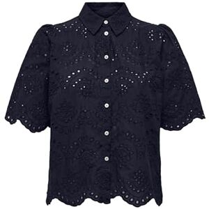 ONLY Women's Onlvalais S/S Shirt WVN Noos, Night Sky, XL ONLY Women's Onlvalais S/S Shirt WVN Noos, Night Sky, XL