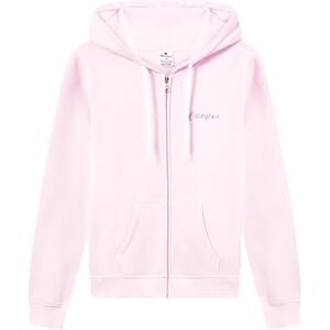 Champion Women's full-zip fleece hoodie, with front pockets, hood with adjustable drawcords, graphic logo Pink Champion Women's full-zip fleece hoodie, with front pockets, hood with adjustable drawcords, graphic logo Pink