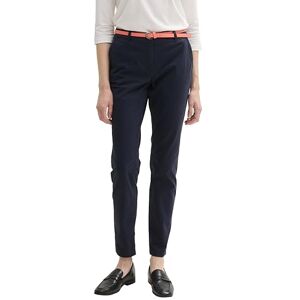 TOM TAILOR Women's Chino Slim Trouser, 10668 Sky Captain Blue, 36/32 TOM TAILOR Women's Chino Slim Trouser, 10668 Sky Captain Blue, 36/32