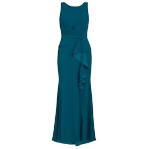 Gina Bacconi Women's Crepe Maxi Dress Cocktail, Teal, 20 Gina Bacconi Women's Crepe Maxi Dress Cocktail, Teal, 20