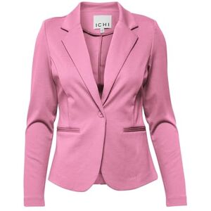 ICHI IHKATE BL Women's Blazer Short Blazer Jacket One Button Blazer with Stretch and Lapel Collar, Super Pink (172625), M ICHI IHKATE BL Women's Blazer Short Blazer Jacket One Button Blazer with Stretch and Lapel Collar, Super Pink (172625), M