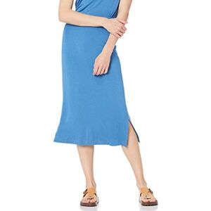 Amazon Essentials Women's Pull-on Knit Midi Skirt (Available in Plus Sizes), Blue, L Amazon Essentials Women's Pull-on Knit Midi Skirt (Available in Plus Sizes), Blue, L
