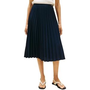 Tommy Hilfiger Women’s Fluid Pleated Pull-on Midi Skirt, Blue (Dark Night Navy), 18 Tommy Hilfiger Women’s Fluid Pleated Pull-on Midi Skirt, Blue (Dark Night Navy), 18