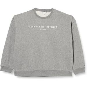 Tommy Hilfiger Women's Regular Fit Sweatshirt without Hood, Grey (Medium Grey Heather), 20 Tommy Hilfiger Women's Regular Fit Sweatshirt without Hood, Grey (Medium Grey Heather), 20