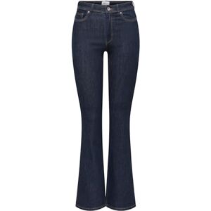 ONLY Women's Onlwauw Hw Flared Rinse DNM Gua030 Noos Trouser, Dark Denim Blue, M / 34L ONLY Women's Onlwauw Hw Flared Rinse DNM Gua030 Noos Trouser, Dark Denim Blue, M / 34L