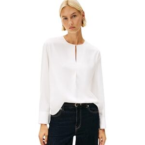 Tommy Hilfiger Women’s Relaxed Blouse with Slit, White (Ecru), 12 Tommy Hilfiger Women’s Relaxed Blouse with Slit, White (Ecru), 12