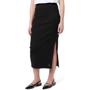Calvin Klein CK Jeans Women's Woven Label Rib Skirt J20J225331, Black (Ck Black), M Calvin Klein CK Jeans Women's Woven Label Rib Skirt J20J225331, Black (Ck Black), M