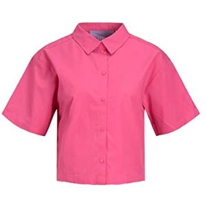JACK & JONES JJXX Women's Jxmission SS Short Shirt Sn Shirt Blouse, Carmine Rose, XS JACK & JONES JJXX Women's Jxmission SS Short Shirt Sn Shirt Blouse, Carmine Rose, XS