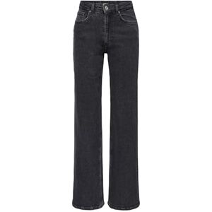 ONLY Women's ONLJUICY Life HW Wide Leg NAS244 NOOS Jeans, Black Denim/Detail:NAS244, 28 / "34 ONLY Women's ONLJUICY Life HW Wide Leg NAS244 NOOS Jeans, Black Denim/Detail:NAS244, 28 / "34