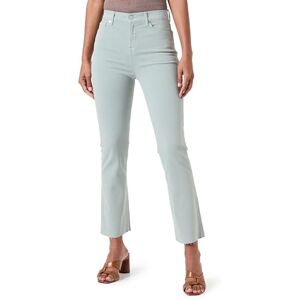 7 For All Mankind Women's HW Slim Kick Colored Stretch Shorts, Grey, W27 7 For All Mankind Women's HW Slim Kick Colored Stretch Shorts, Grey, W27