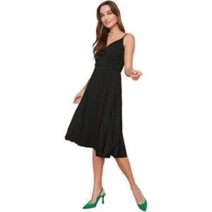 Trendyol FeMan Midi A-line Regular fit Knit Dress Schwarz Trendyol FeMan Midi A-line Regular fit Knit Dress Schwarz