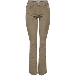 ONLY ONLMARY Female Trousers Medium Waist Flared Trousers, Fossil, 36W x 30L ONLY ONLMARY Female Trousers Medium Waist Flared Trousers, Fossil, 36W x 30L