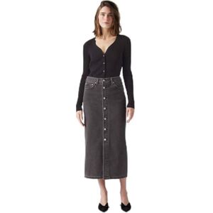Levi's Women's Button Midi Skirt, Can We Pretend, 25W Levi's Women's Button Midi Skirt, Can We Pretend, 25W