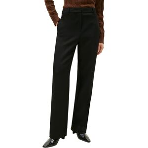 Tommy Hilfiger Women’s Punto Relaxed Straight Fit Trousers, Black (Black), 14 Tommy Hilfiger Women’s Punto Relaxed Straight Fit Trousers, Black (Black), 14