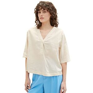 TOM TAILOR Women's 1036703 Blouse, 31649 Ivory Ecru, 34 TOM TAILOR Women's 1036703 Blouse, 31649 Ivory Ecru, 34