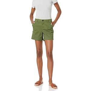 Amazon Essentials Women's Mid-Rise Slim-Fit 5" (12.7 cm) Inseam Khaki Shorts (Available in Straight and Curvy Fits), Olive, 22 Amazon Essentials Women's Mid-Rise Slim-Fit 5" (12.7 cm) Inseam Khaki Shorts (Available in Straight and Curvy Fits), Olive, 22