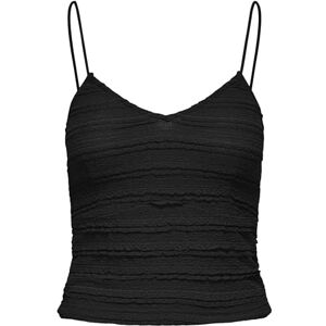 ONLY Onlgayle S/L Cropped Top Box JRS, Black, S ONLY Onlgayle S/L Cropped Top Box JRS, Black, S