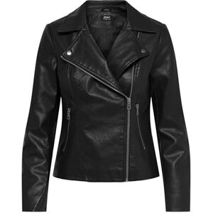 ONLY Female faux leather biker jacket, black, S ONLY Female faux leather biker jacket, black, S