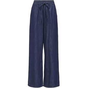 ONLY Womens Onlamari Tizana Loose Pull Up Pants WVN Elasticated Trousers for Everyday Use, Blue Denim, S UK ONLY Womens Onlamari Tizana Loose Pull Up Pants WVN Elasticated Trousers for Everyday Use, Blue Denim, S UK
