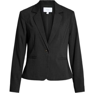 Vila Visiffe Fitted L/S Blazer, Black Beauty, 8 Vila Visiffe Fitted L/S Blazer, Black Beauty, 8