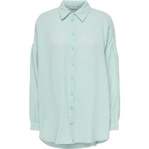 ONLY Women's Onlthyra Noos WVN Oversized Shirt Long Sleeve Blouse, Harbor Gray, XS ONLY Women's Onlthyra Noos WVN Oversized Shirt Long Sleeve Blouse, Harbor Gray, XS