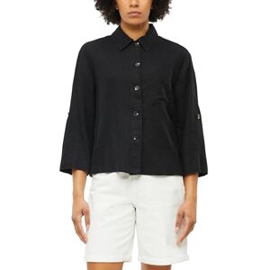 s.Oliver Women's 2180742 Blouse 3/4 Sleeve Linen Mix (Pack of 1), Black, 8 s.Oliver Women's 2180742 Blouse 3/4 Sleeve Linen Mix (Pack of 1), Black, 8