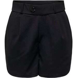 ONLY Women's Onlsania Belt Button JRS Shorts, Black (Black-3), S ONLY Women's Onlsania Belt Button JRS Shorts, Black (Black-3), S