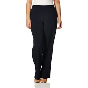 Briggs New York Women's Flat Front Pull On Pant with Slimming Solution, Navy, 16 Briggs New York Women's Flat Front Pull On Pant with Slimming Solution, Navy, 16