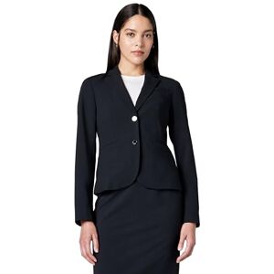 Calvin Klein Women's Two Button Lux Suit Blazer, Navy, 16 Calvin Klein Women's Two Button Lux Suit Blazer, Navy, 16