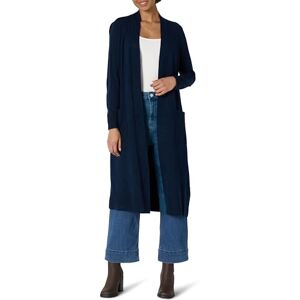 Amazon Essentials Women's Regular-Fit Lightweight Duster Length Longline Cardigan, Navy, XS Amazon Essentials Women's Regular-Fit Lightweight Duster Length Longline Cardigan, Navy, XS