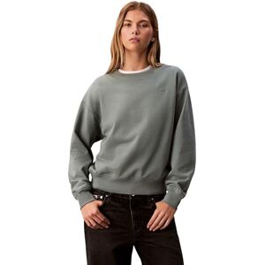 Calvin Klein Women's LS ARCHIVE LOGO FRENCH TERRY RLX LV047B236G Sweatshirts, GREY (Autumn Green), XL Calvin Klein Women's LS ARCHIVE LOGO FRENCH TERRY RLX LV047B236G Sweatshirts, GREY (Autumn Green), XL