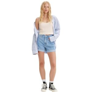 Levi's Women's Rolled 80S MOM Shorts MED Indigo-Flat Finish, Back to Blue, 2 Levi's Women's Rolled 80S MOM Shorts MED Indigo-Flat Finish, Back to Blue, 2