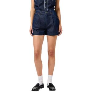 Wrangler Women's Pleated Short Denim, Saddle, 30W Wrangler Women's Pleated Short Denim, Saddle, 30W