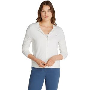 Tommy Hilfiger Women's Elegant Jersey Stitch Cardigan, White (Ecru), XL Tommy Hilfiger Women's Elegant Jersey Stitch Cardigan, White (Ecru), XL