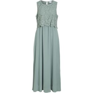Vila Women's Vimilina Lace Dress-Noos/Dc, Green Milieu, 10 Vila Women's Vimilina Lace Dress-Noos/Dc, Green Milieu, 10