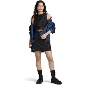 G-STAR Women's MA-1 Cropped Sleeveless Shirt, Black (dk black D23598-C143-6484), XL G-STAR Women's MA-1 Cropped Sleeveless Shirt, Black (dk black D23598-C143-6484), XL