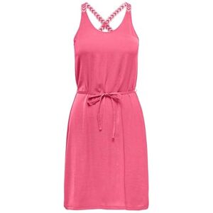 ONLY Women's Onltilde S/L Lace Mix Dress JRS, Camellia Rose, L ONLY Women's Onltilde S/L Lace Mix Dress JRS, Camellia Rose, L